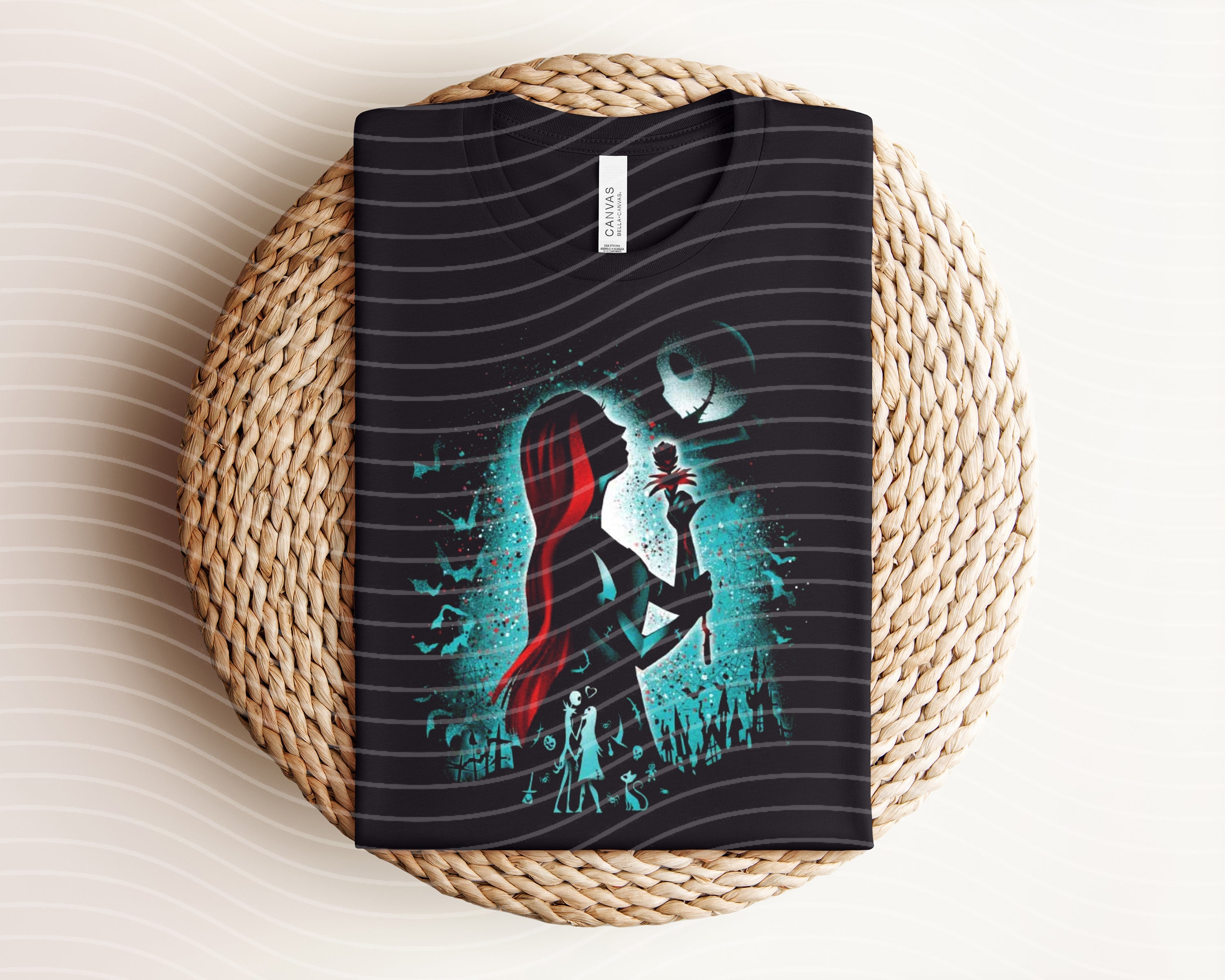 Sally Dark Graphic Tee by Anchored Grace Boutique featuring a bold graphic design on a black casual T-shirt.