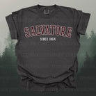 Salvatore graphic tee by Anchored Grace Boutique featuring bold graphic design on a casual t-shirt.