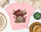 Highland cow graphic tee by Anchored Grace Boutique, featuring a detailed illustration of a Highland cow on a casual cotton T-shirt.