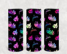 Hogwarts 20 oz skinny tumbler by Anchored Grace Boutique with Hogwarts-themed design and stainless steel body.