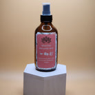 Ancient Health & Healings beard and hair serum with emu oil, conditioner bottle showing product label and pump dispenser.
