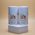 Ancient Health & Healings all-natural dry shampoo powder for light hair, in a clear container with white powder inside.