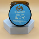Ancient Health & Healings Methylene Blue Tallow Balm in a 2oz jar, natural skin care product for soothing and moisturizing skin.