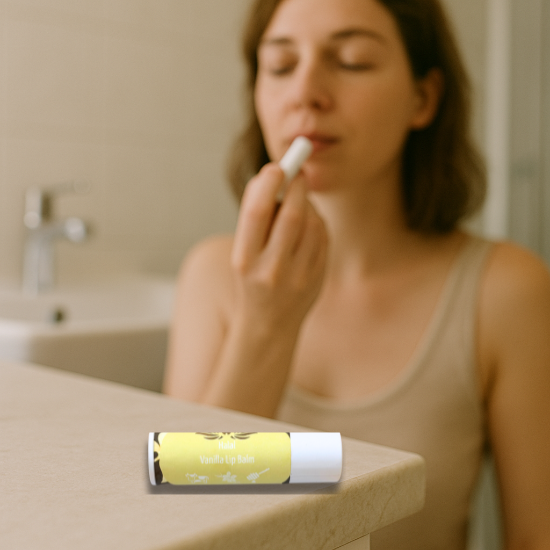 Ancient Health & Healings halal tallow lip balm 3-pack with cucumber flavor, natural skin care for nourishing lips.