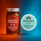 Ancient Health & Healings Winter Support Skin Care Bundle with 2oz balm and serum for nourishing and protecting skin in winter.