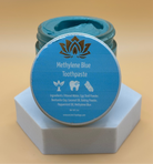 Ancient Health & Healings Methylene Blue Toothpaste in a tube, natural dental care product for oral health.