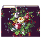 Astrid floral file folders by Anna Griffin Inc. showcasing colorful floral designs and labeled tabs for organizing documents.