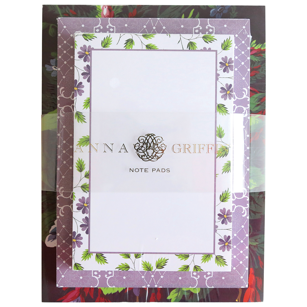 Astrid note pad set by Anna Griffin Inc. featuring elegant, floral-designed notepads with colorful patterned pages.