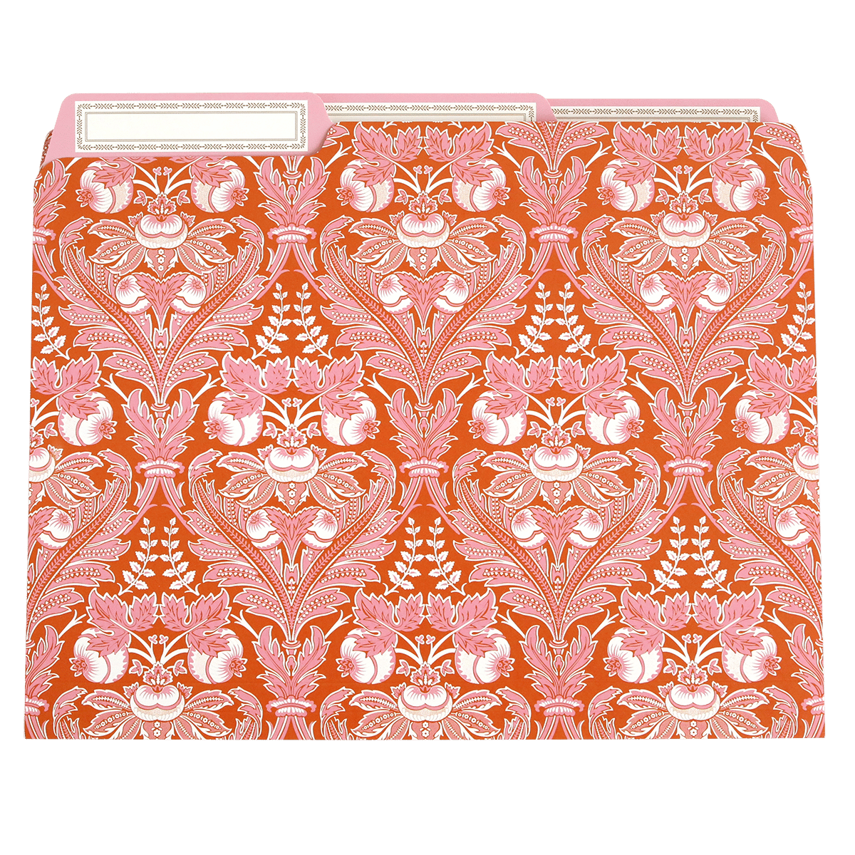 Damask design file folders by Anna Griffin Inc., featuring elegant patterned paper stock suitable for organizing documents.