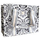 Elegant Damask Noire Tote Bag by Anna Griffin Inc., featuring black damask pattern and sturdy handles for stylish everyday use.