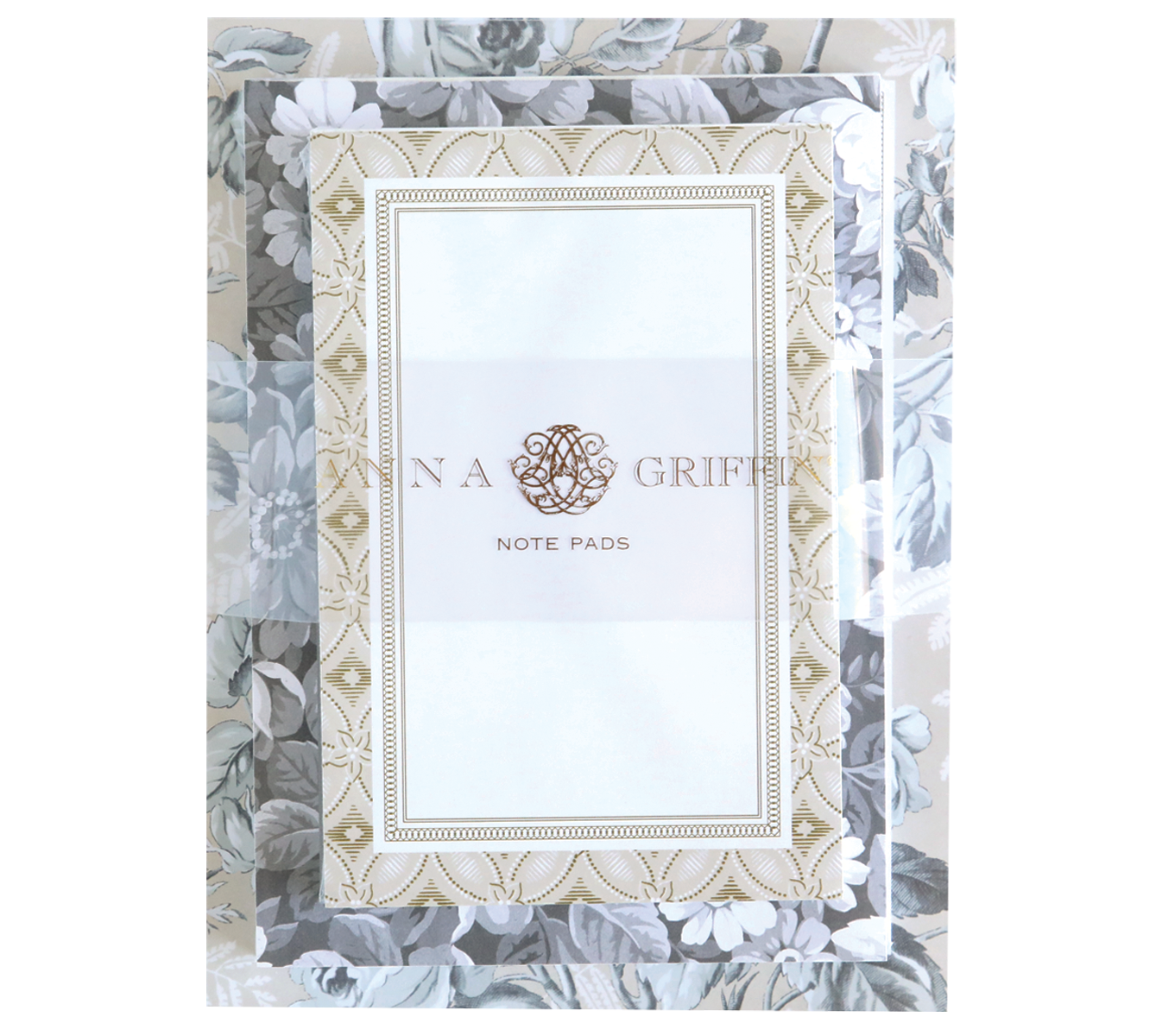 Faded Rose note pad set by Anna Griffin Inc. featuring floral designs, pastel colors, and multiple notepads for writing and journaling.