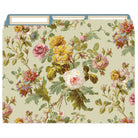 Anna Griffin Inc. Francesca File Folders with elegant floral design, ideal for organizing documents in stylish office storage.