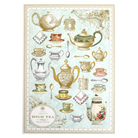 Colorful High Tea jigsaw puzzle by Anna Griffin Inc. featuring elegant tea sets and delicate floral designs, perfect for puzzle enthusiasts.