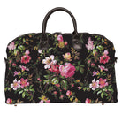 Black Noire Duffle Bag by Anna Griffin Inc. with sturdy handles, spacious interior, and sleek design for travel and gym use.