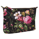 Large black cosmetic bag by Anna Griffin Inc. with a sleek design, perfect for makeup and beauty essentials storage.