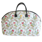 Anna Griffin Inc. Phoebe Duffle Bag in soft fabric with leather accents, featuring handles and a spacious main compartment.