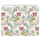 Pink floral file folders from Anna Griffin Inc. with elegant floral designs, ideal for organizing documents in style.