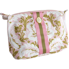 Pink damask large cosmetic bag by Anna Griffin Inc. with elegant floral pattern and spacious interior for makeup and travel essentials.