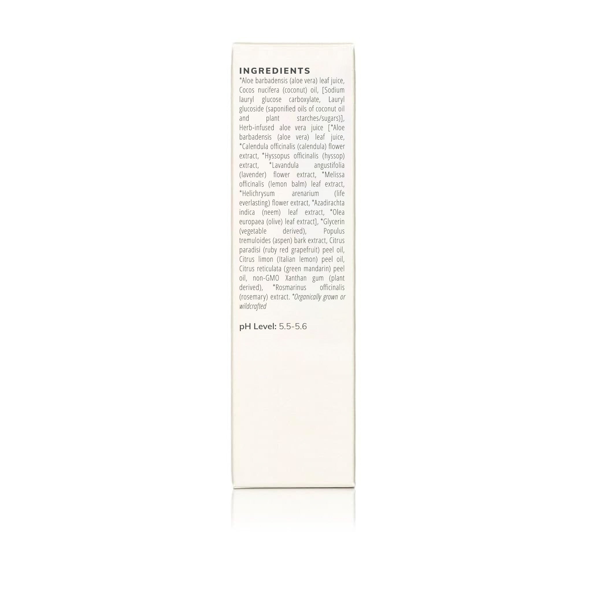 Aloe Herb Cleanser by Annmarie Skin Care in 50ml bottle, featuring a clear label and a pump dispenser for gentle facial cleansing.