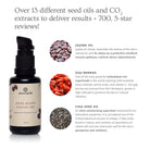 Anti-aging facial oil by Annmarie Skin Care in a 30ml bottle, featuring natural ingredients for youthful skin.