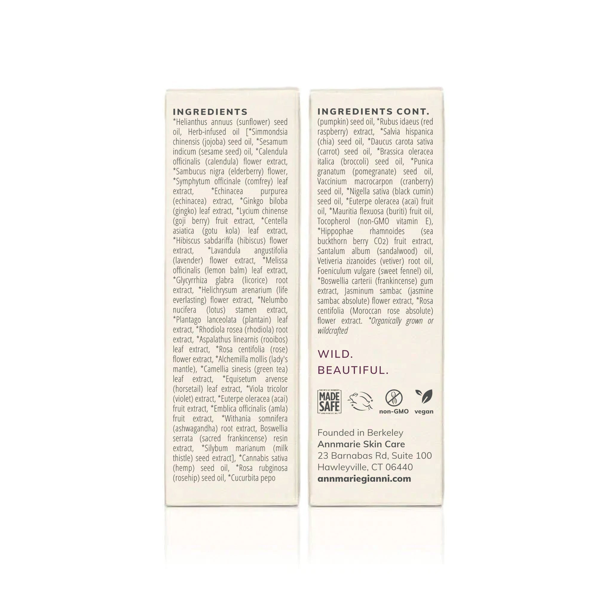 Annmarie Skin Care anti-aging facial oil in 30ml bottle, featuring a natural blend for youthful, glowing skin.