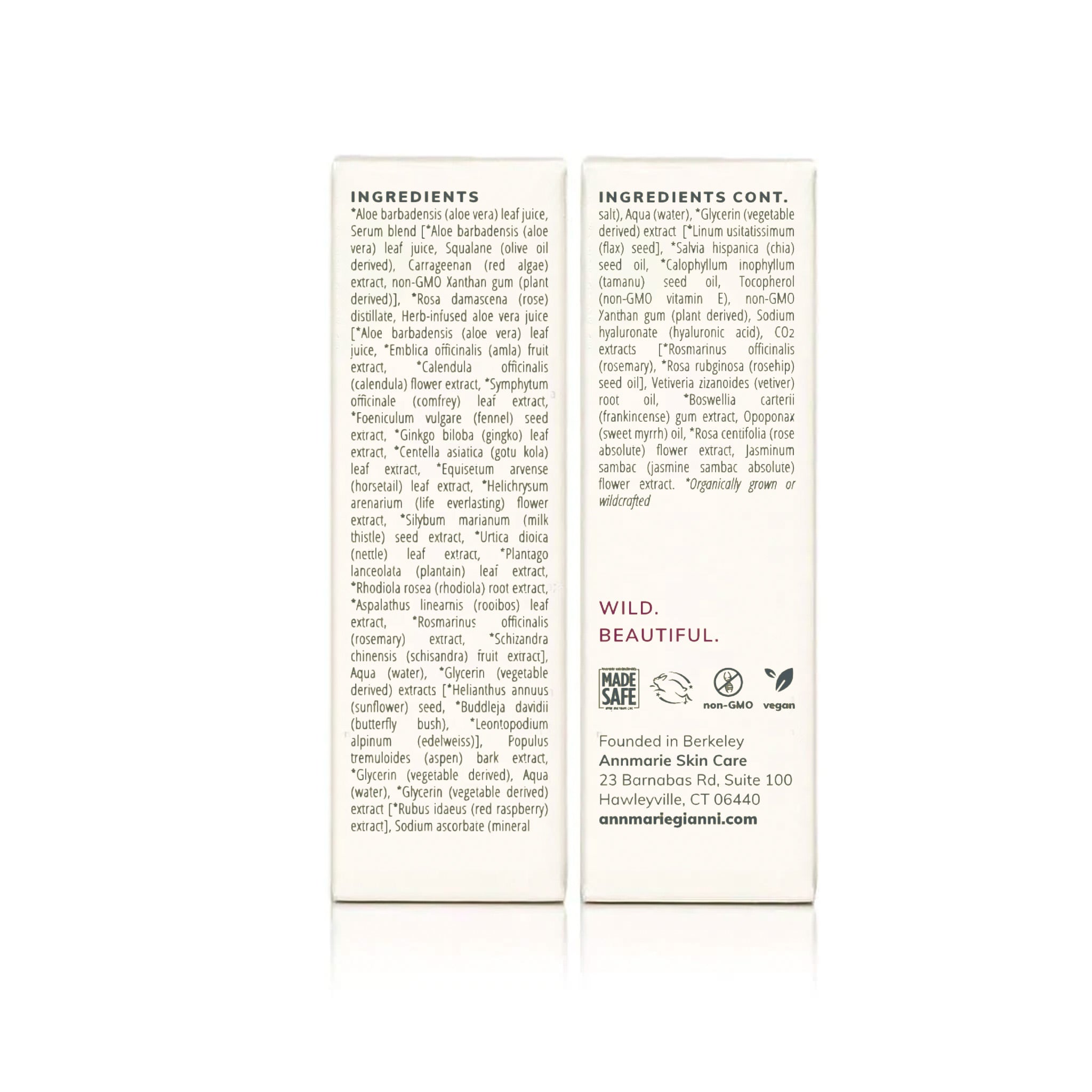 Annmarie Skin Care Anti-Aging Serum 15ml in a clear glass bottle with dropper, showcasing natural skincare ingredients.