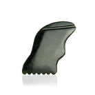 Black nephrite Gua Sha lifting tool from Annmarie Skin Care, designed for facial massage and skin lifting.