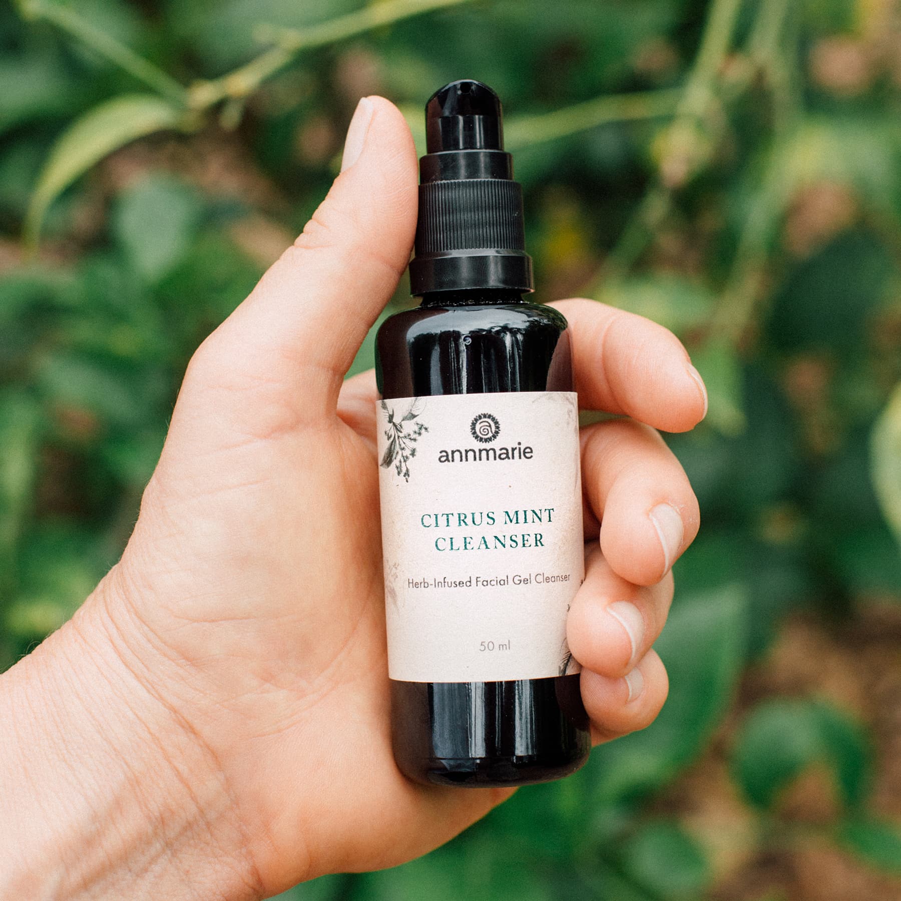 Citrus Mint Cleanser by Annmarie Skin Care in 50ml bottle, natural facial cleanser with refreshing citrus and mint ingredients.