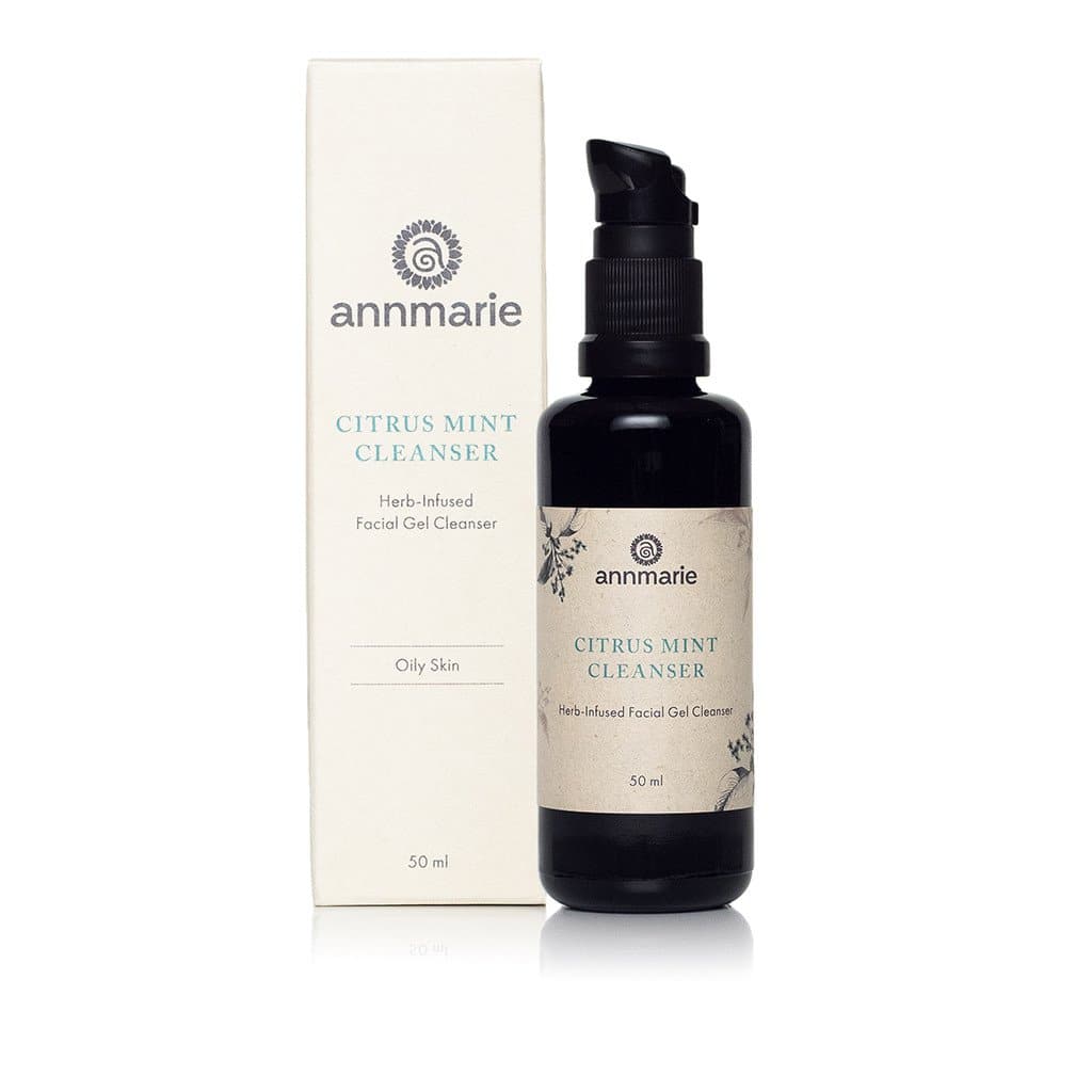 Citrus Mint Cleanser in a 50ml bottle by Annmarie Skin Care, featuring fresh citrus and mint ingredients for gentle skin cleansing.