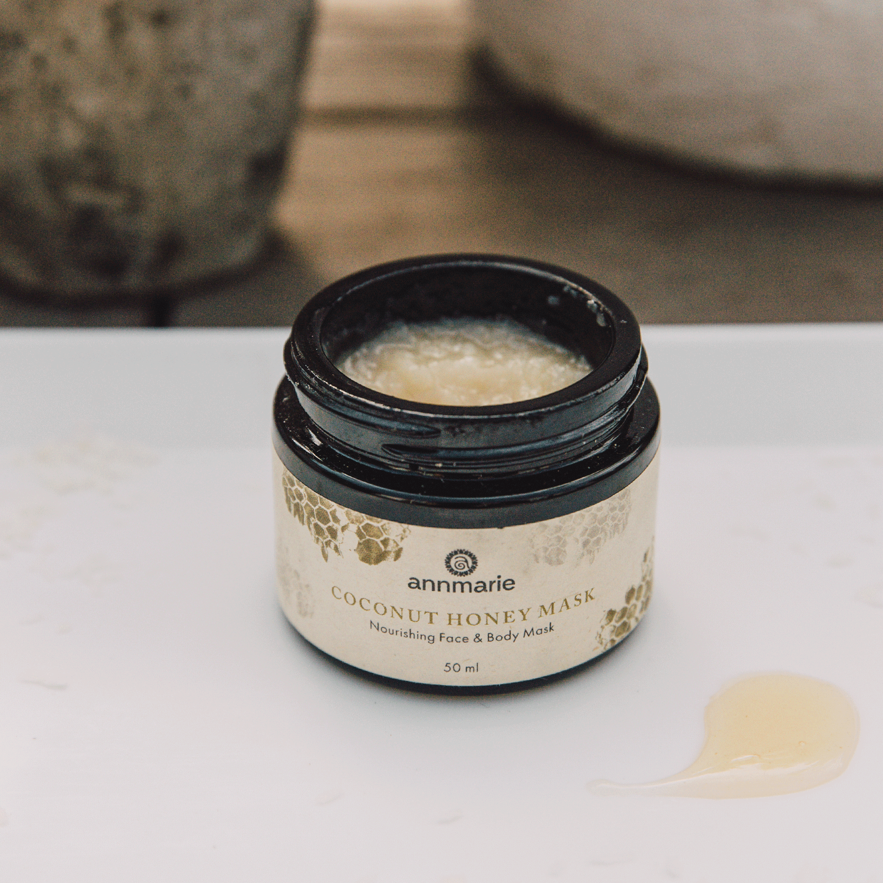 Annmarie Skin Care Coconut Honey Mask in 50ml jar, featuring a natural, nourishing blend of coconut and honey for skincare.