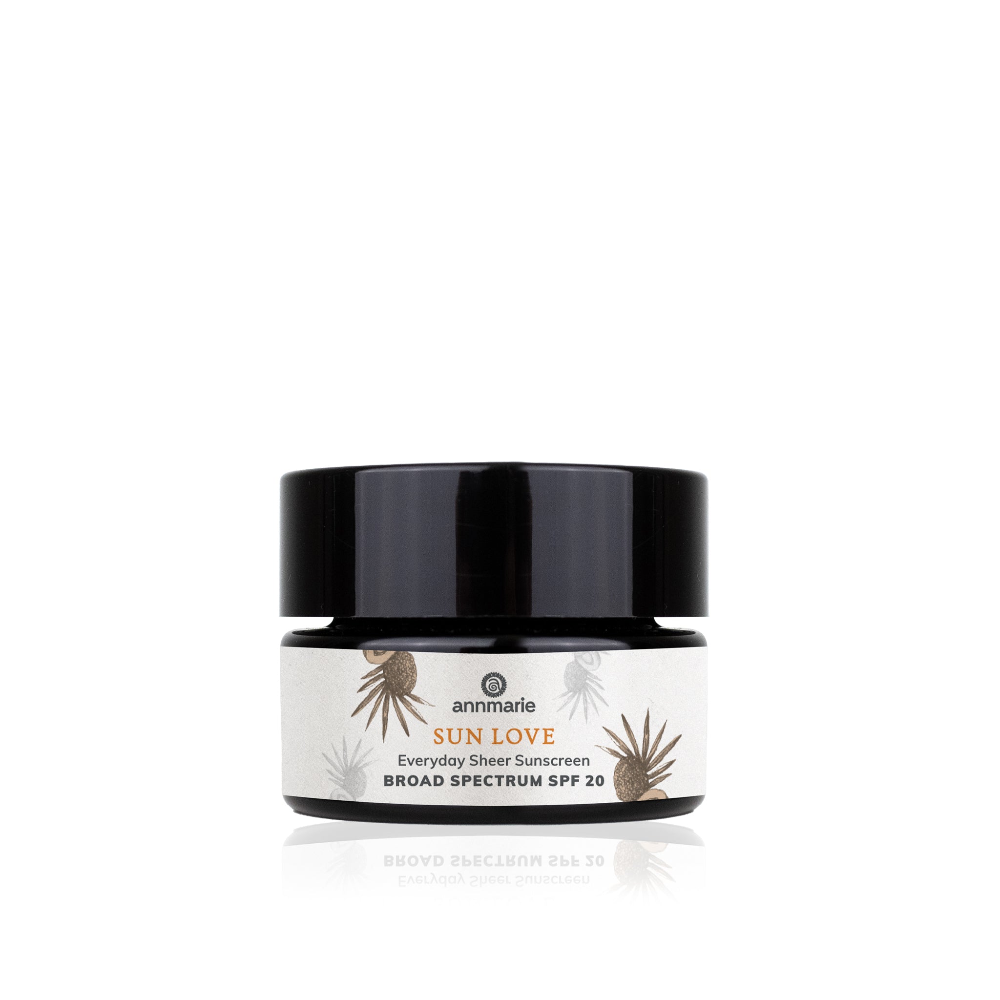 Deluxe Mini Sun Love 30ml from Annmarie Skin Care, a radiant, nourishing skincare product in a small bottle.