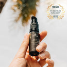 Annmarie Skin Care Fruit Ceramide Eye Serum in 10ml bottle, natural eye treatment with nourishing ingredients, close-up of serum container.