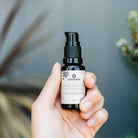 Herbal facial oil for sensitive skin in a 15ml bottle by Annmarie Skin Care, featuring natural botanical ingredients.