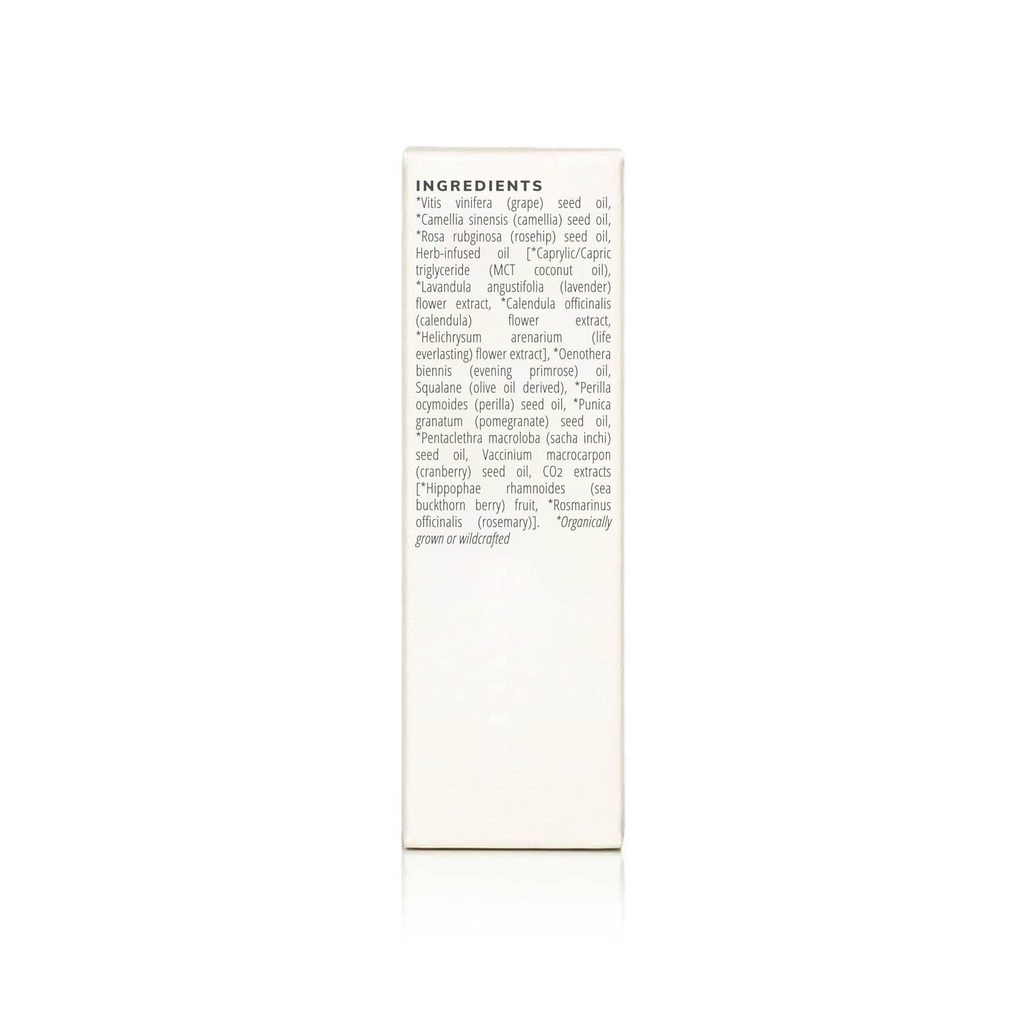 Herbal facial oil for sensitive skin by Annmarie Skin Care, 15ml bottle with natural herbal ingredients