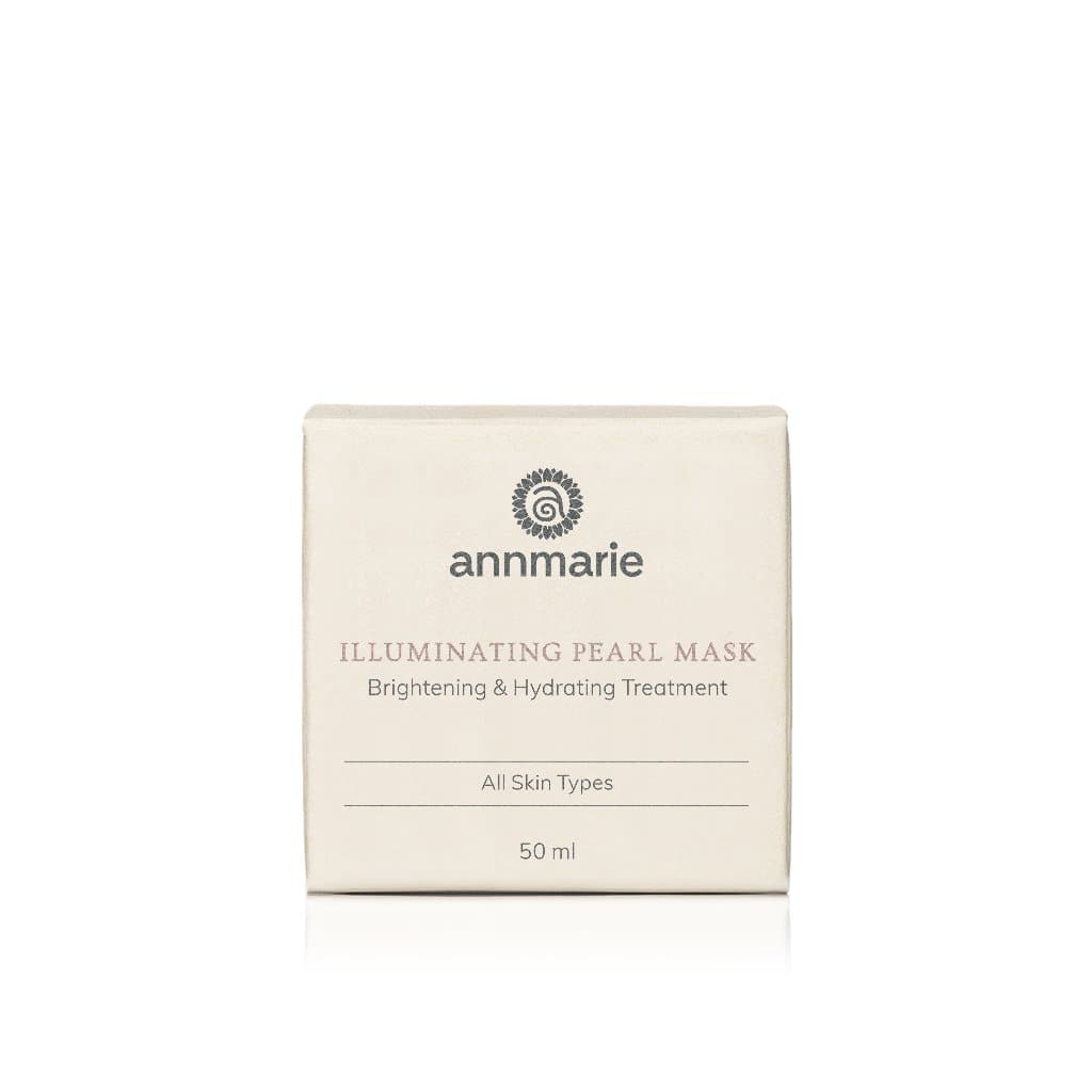 Annmarie Skin Care Illuminating Pearl Mask, hydrating and brightening treatment in a 50ml jar, designed to enhance skin glow.