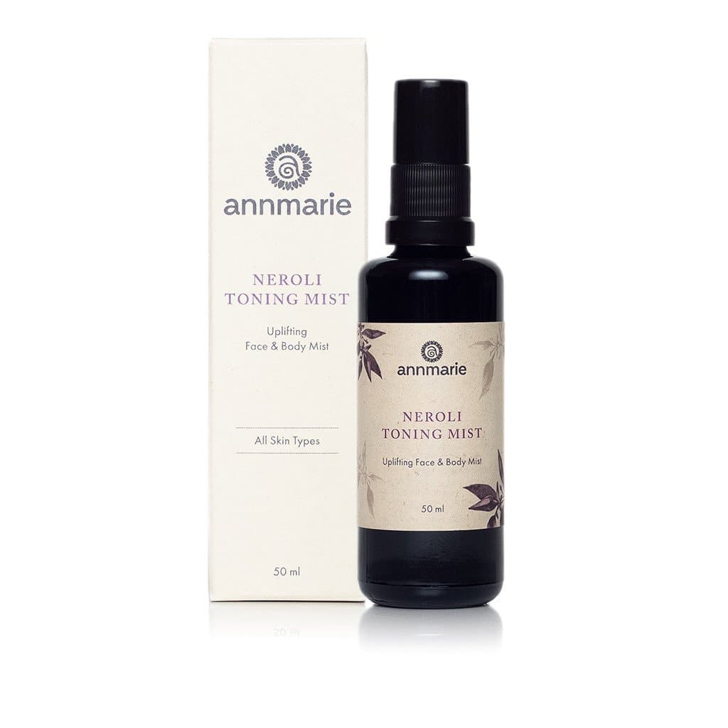 Neroli Toning Mist by Annmarie Skin Care in a 50ml spray bottle, featuring a clear liquid with orange blossom scent.