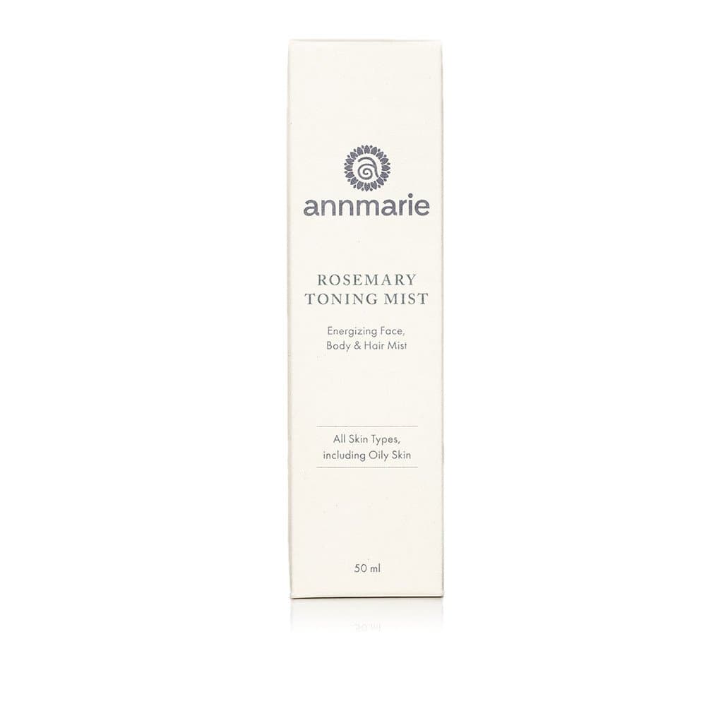 Rosemary Toning Mist by Annmarie Skin Care in a 50ml bottle, featuring fresh rosemary and botanical ingredients for skin refreshment.