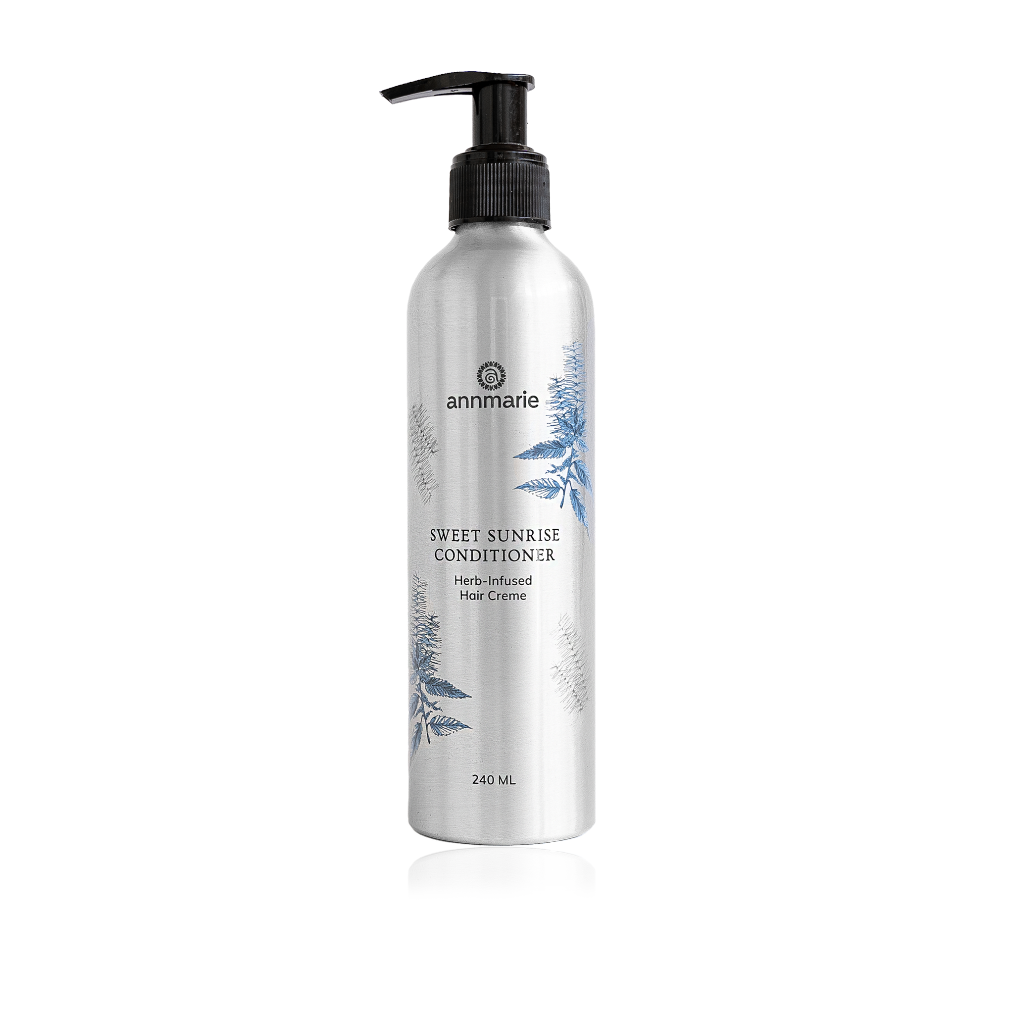 Bottle of Annmarie Skin Care Sweet Sunrise Conditioner 240ml, a nourishing hair conditioner in a clear container