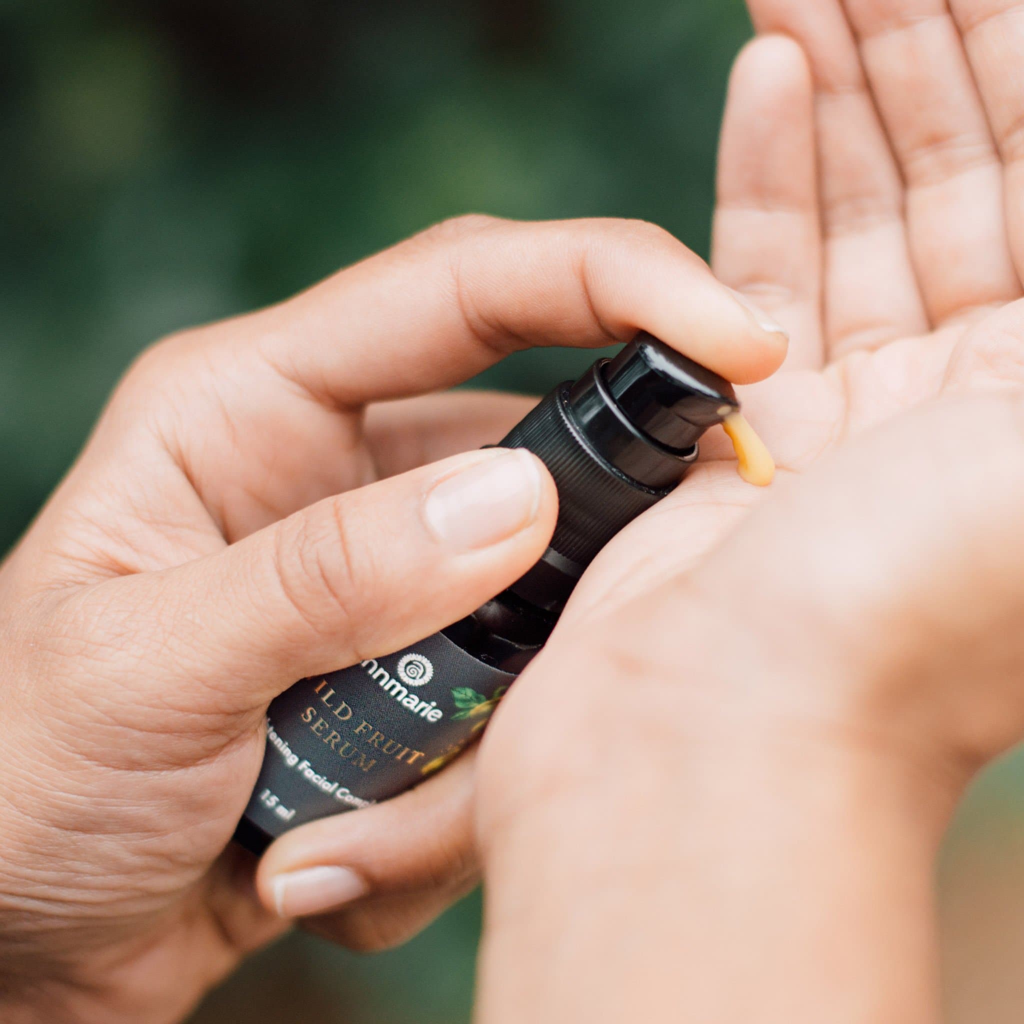 Brightening Wild Fruit Serum by Annmarie Skin Care in a 15ml bottle, highlighting fresh fruit ingredients for glowing skin.