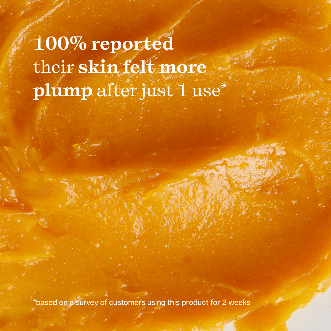 Apoterra Vitamin C Regenerative Facial Oil balm with textured, plump appearance for glowing, healthy skin.