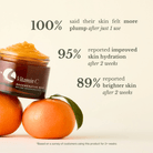 Apoterra Vitamin C Regenerative Facial Oil with balm texture, showing a bright, plump, and hydrated skin appearance.