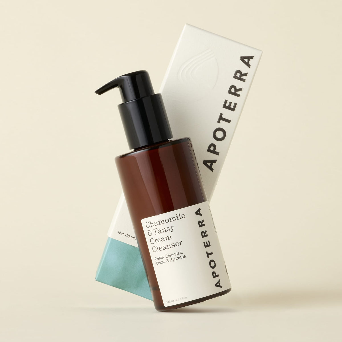 Apoterra Chamomile and Tansy Hydrating Cream Cleanser soap with chamomile and tansy herbs for gentle skincare.