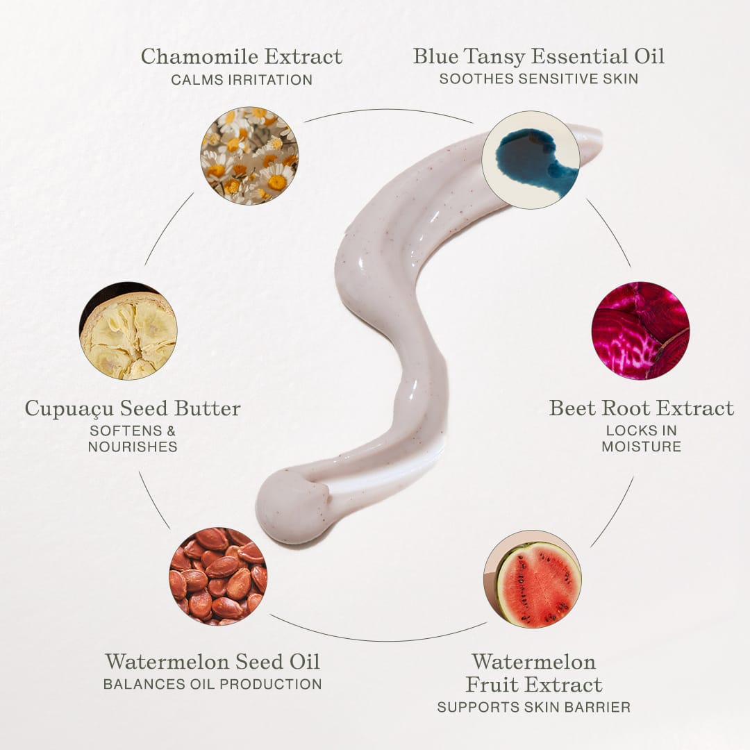 Apoterra Chamomile & Tansy Hydrating Cream Cleanser soap with chamomile and tansy ingredients for gentle skin cleansing.