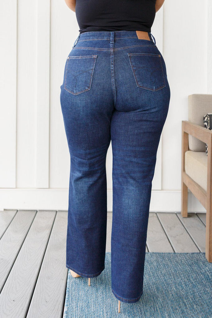 Arlo High Rise Button-Fly Straight Jeans - Practical Magic Store