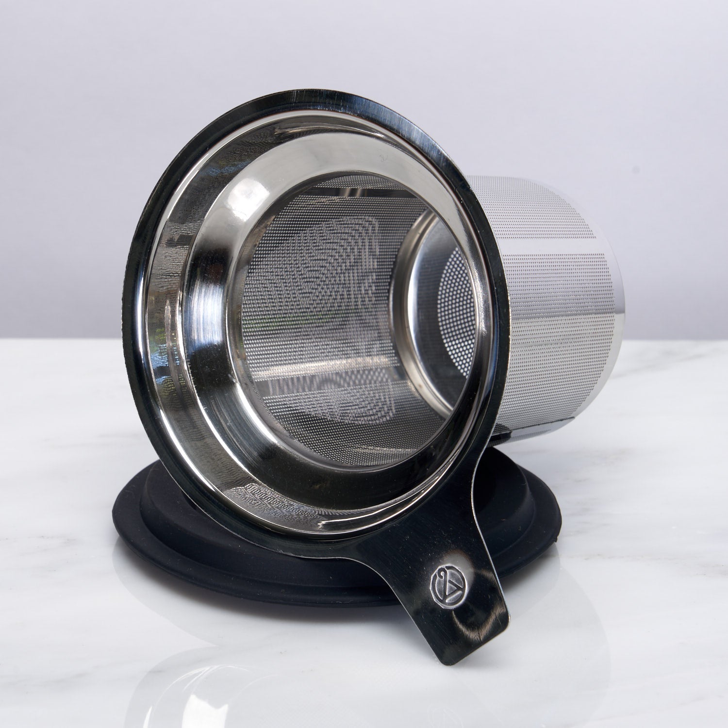 August Uncommon Tea One Cup Infuser in stainless steel for easy tea brewing, replacing traditional tea balls.