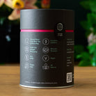 Jet Black Roasty Coffee Black Tea by August Uncommon Tea, 15 tea bags in a box, showcasing the black tea packaging.