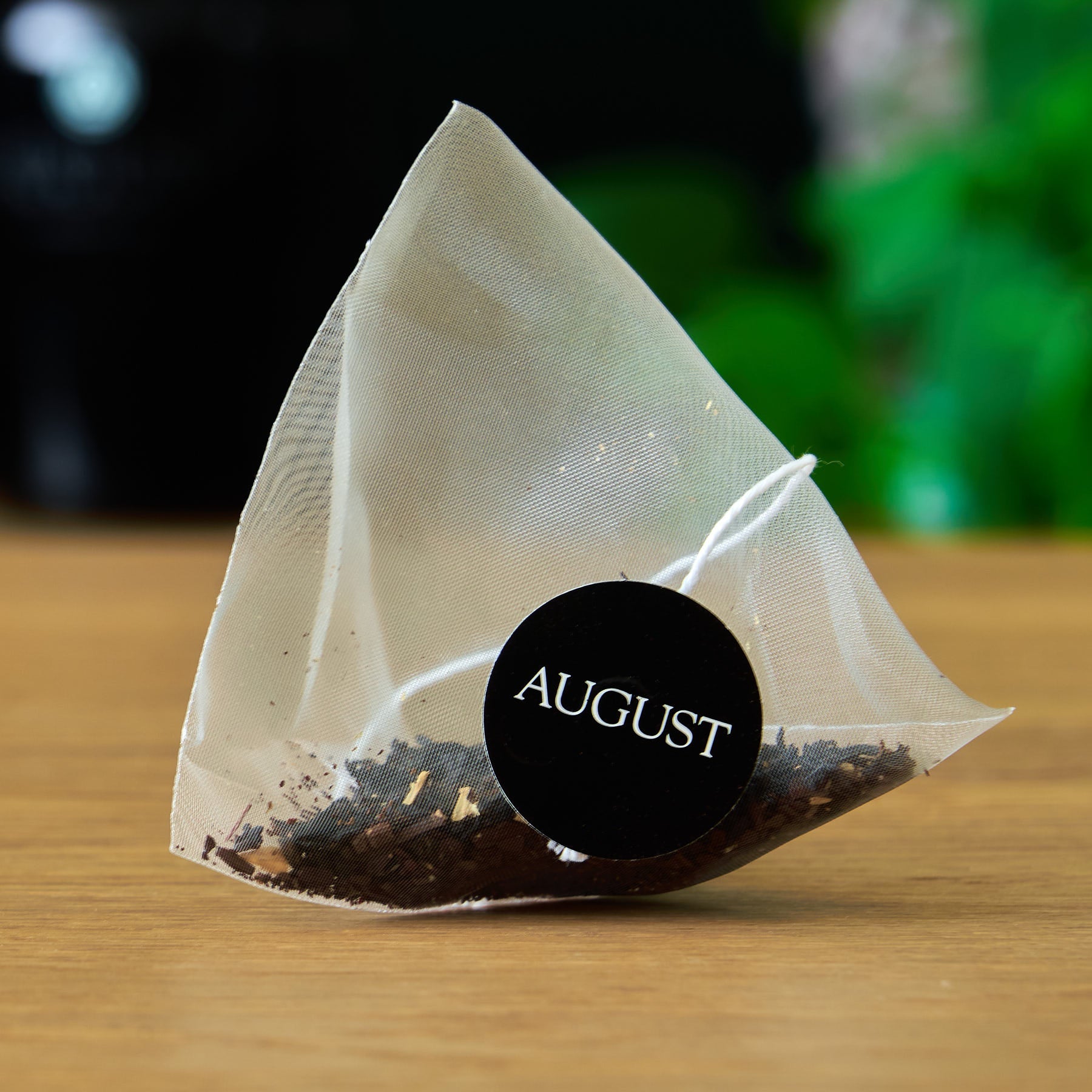 Jet Black Roasty Coffee Black Tea by August Uncommon Tea in a box of 15 tea bags, showcasing the black tea packaging.
