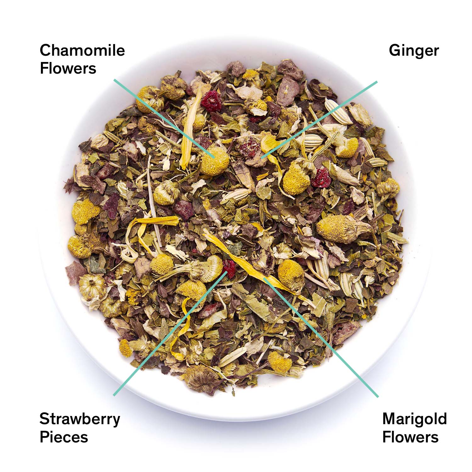 Nightfall herbal tea by August Uncommon Tea in a 15-cup bag, featuring caffeine-free herbal blend for relaxation and digestion.