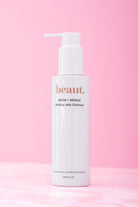 Beaut.beautyco. Jelly Refining Cleanser in a clear gel form with a pump dispenser, designed for gentle facial cleansing.
