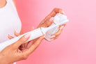 Mint brightening bubbles by beaut.beautyco. showcased in a clear container with mint-colored foam and bubbles.